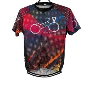 Moxilyn Cycling Full Zip Front Womens Jersey Sz XXL Polka Dot Short Sleeve Bikes